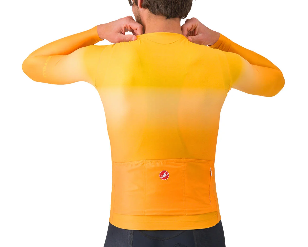 Castelli UPF Long Sleeve Jersey (Vivid Orange) (L)